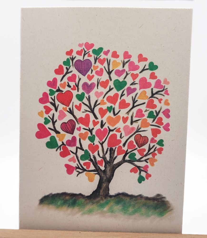afbeelding van een kaart uit de collectie van Aardkaart - kleurige boom