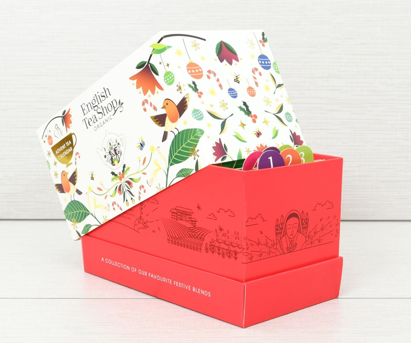 afbeelding English Tea Shop Adventskalender White Sachet Gift Box