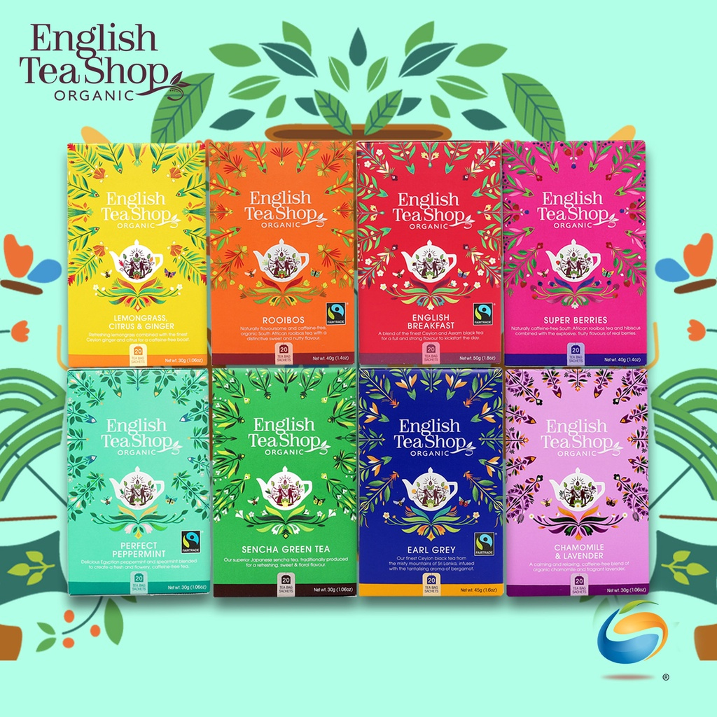 Afbeelding diverse soorten thee van English Tea Shop