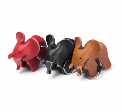 Afbeelding leren sleutelhanger